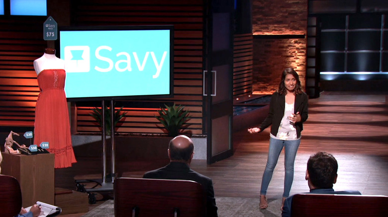 Savy creator pitching product on Shark Tank