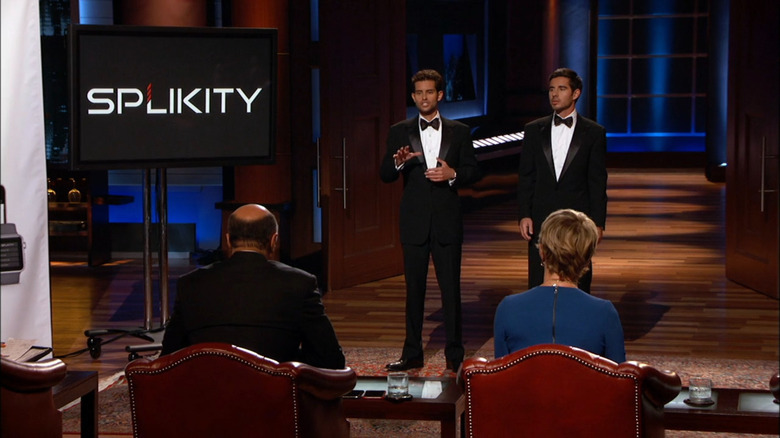 The Clarks pitching Splikity on "Shark Tank"