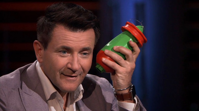 Robert Herjavec listens to TactiBite on Shark Tank