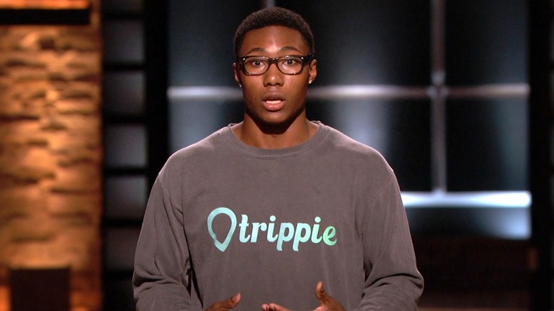 Ryan Diew pitching Trippie app on Shark Tank Season 9