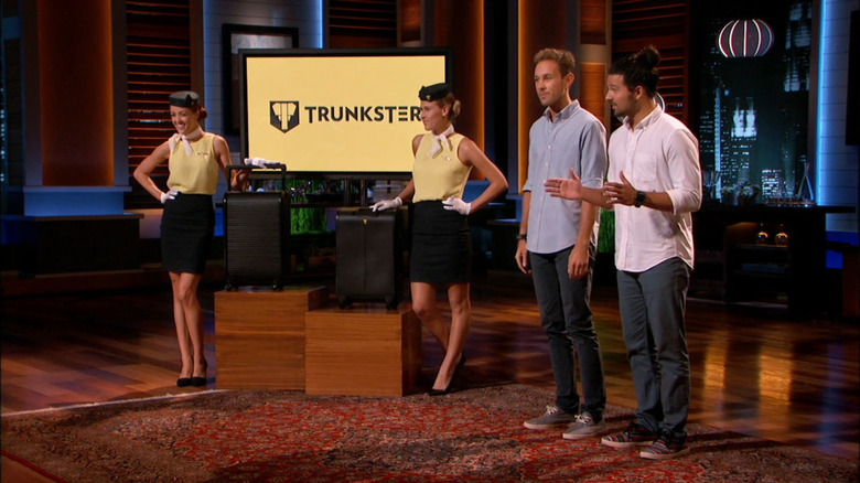 Trunkster founders making pitch