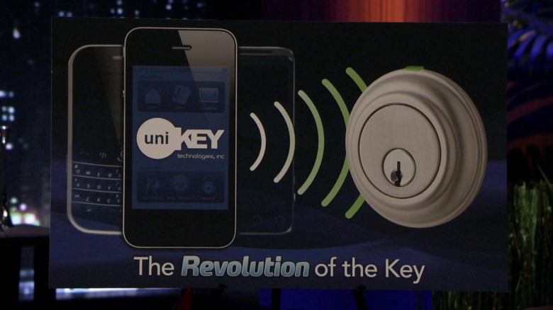 UniKey logo on display