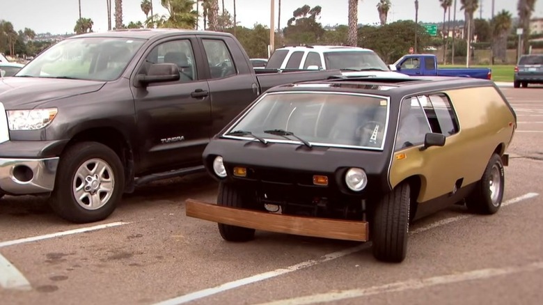 Brubaker Box parked next to black Toyota Tundra pickup