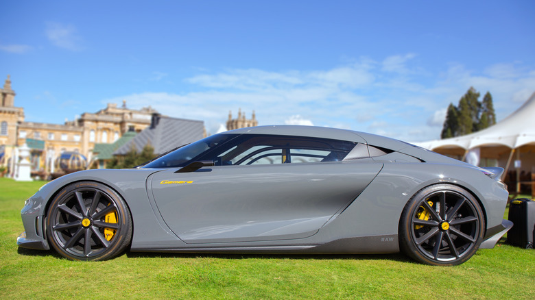 Side view of Koenigsegg Gemera outdoors