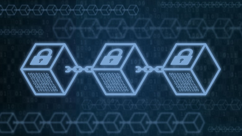 illustration of secure blockchain nodes