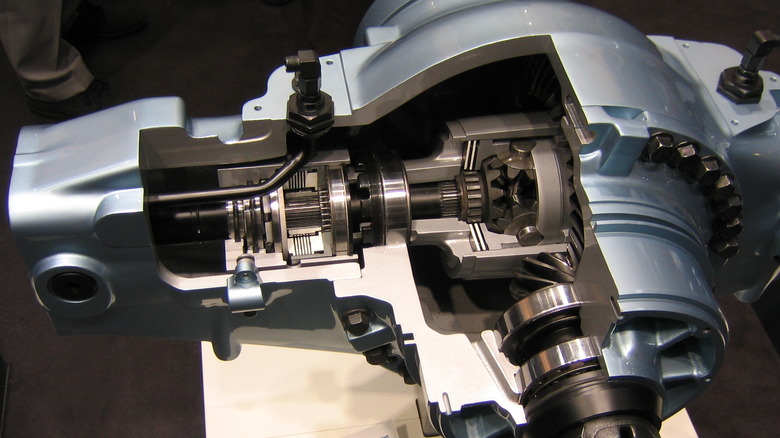 Gear-driven limited slip differential