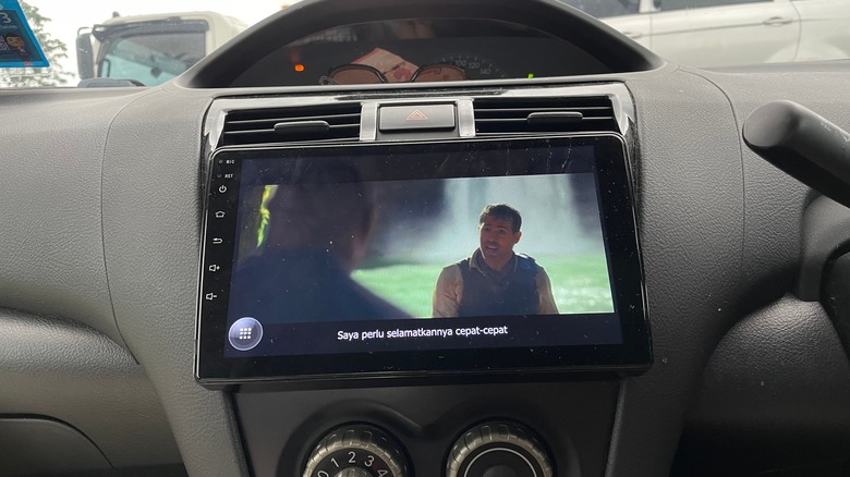 Movie playing on Android Auto