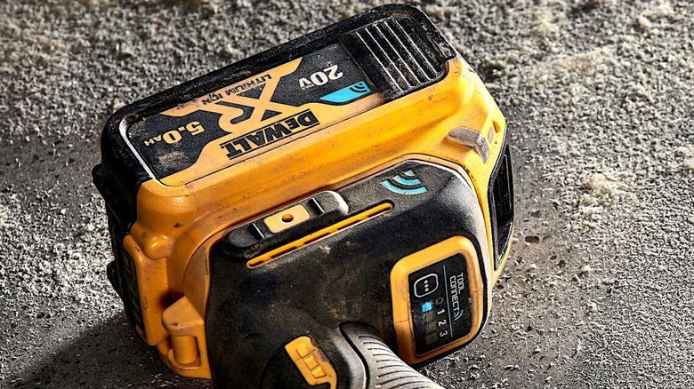 DeWalt drill with Tool Connect logo on it