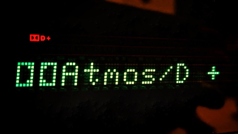 Dolby Atmos logo receiver display