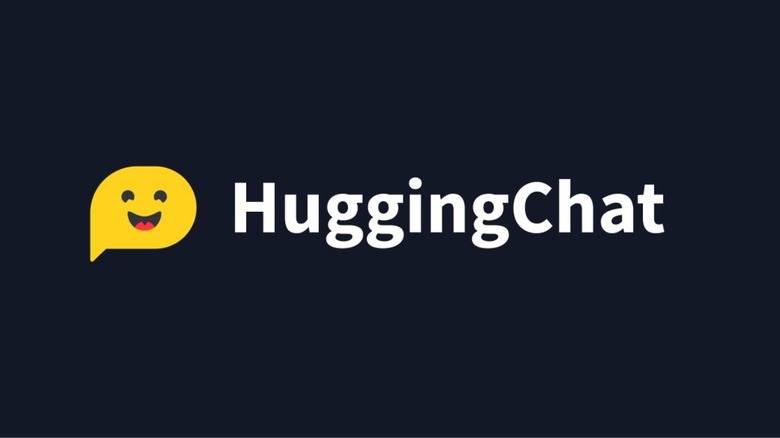 HuggingChat logo on blue background