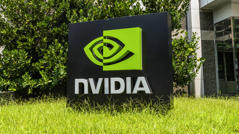 NVIDIA headquarters sign