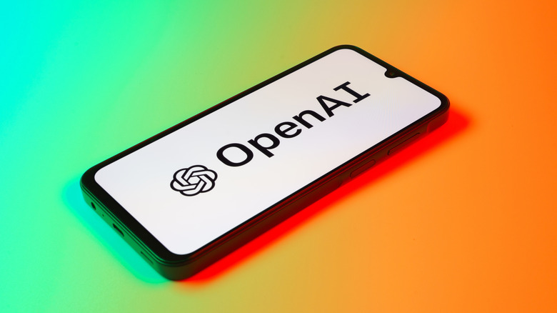 OpenAI logo on a smartphone