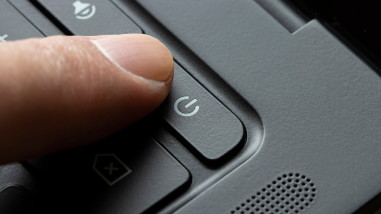 Chromebook power button