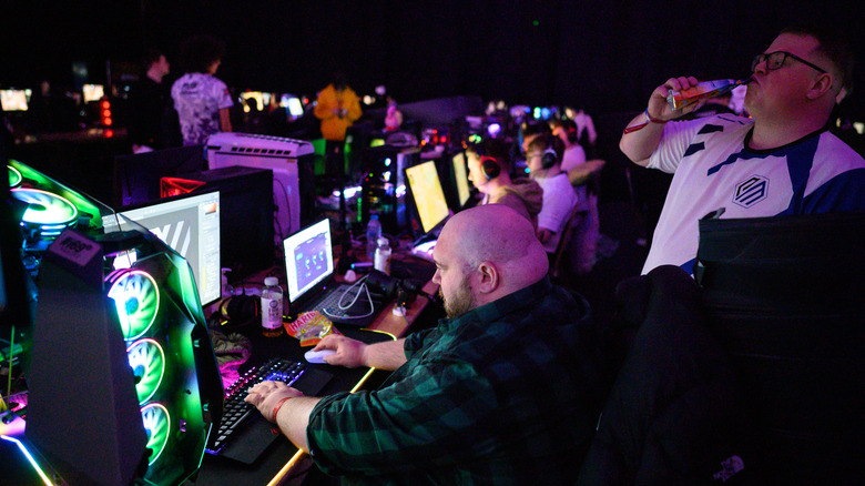 Esport competitors in a tournament 