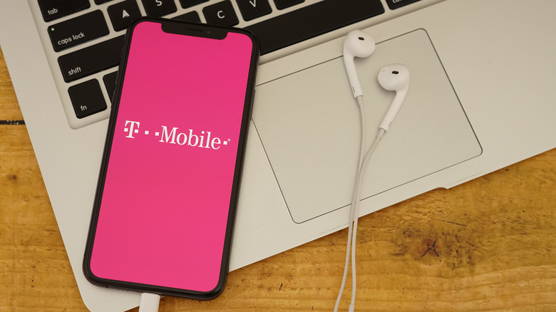 T-mobile logo on phone