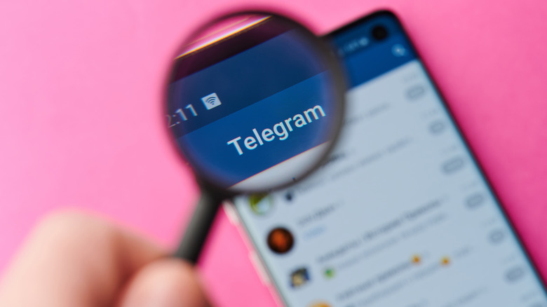 Telegram under a magnifying glass