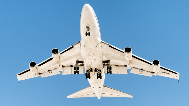 Underside of Boeing 747SP