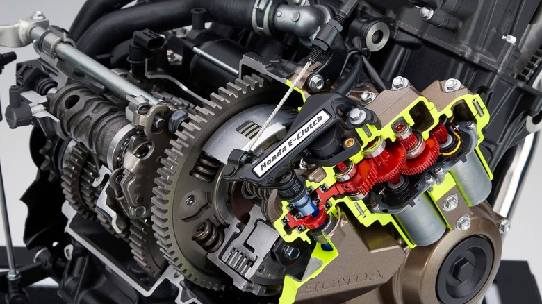 Honda's E-Clutch mechanism is exposed