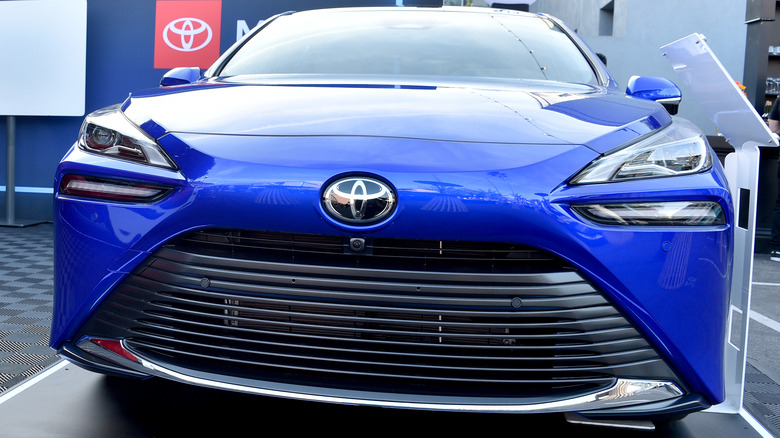 2024 blue Toyota Mirai grille