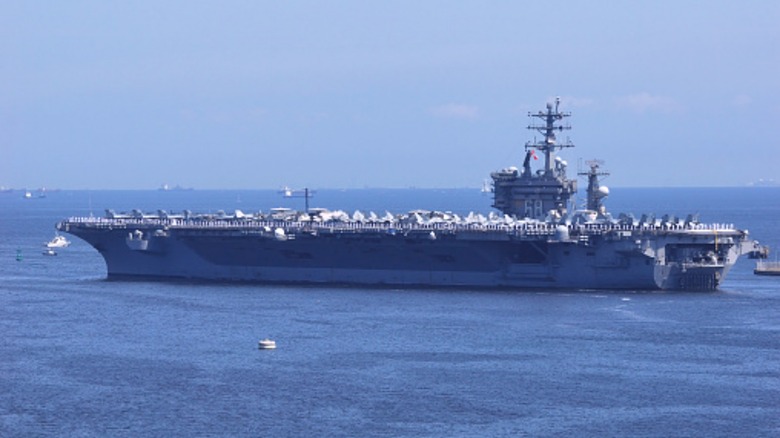 USS Nimitz underway at sea