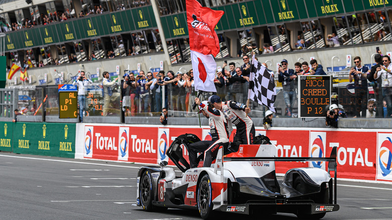 Toyota celebrating another Nurburgring victory