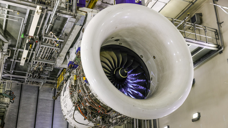 Trent XWB engine under construction