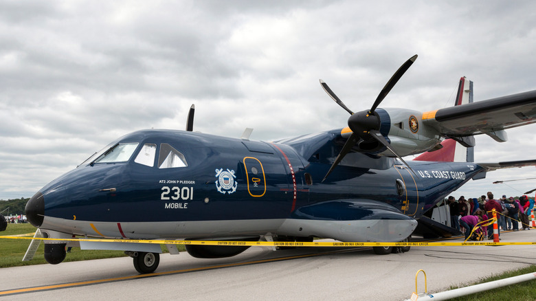 HC-144 plane on runway