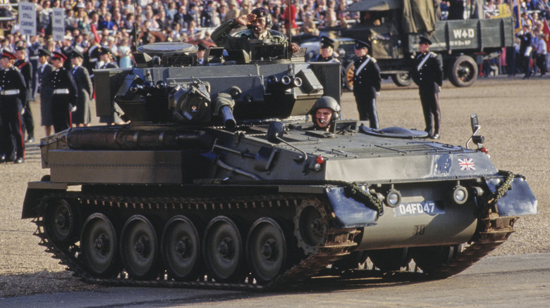 FV101 Scorpion at Queen Elizabeth's 90th birthday parade