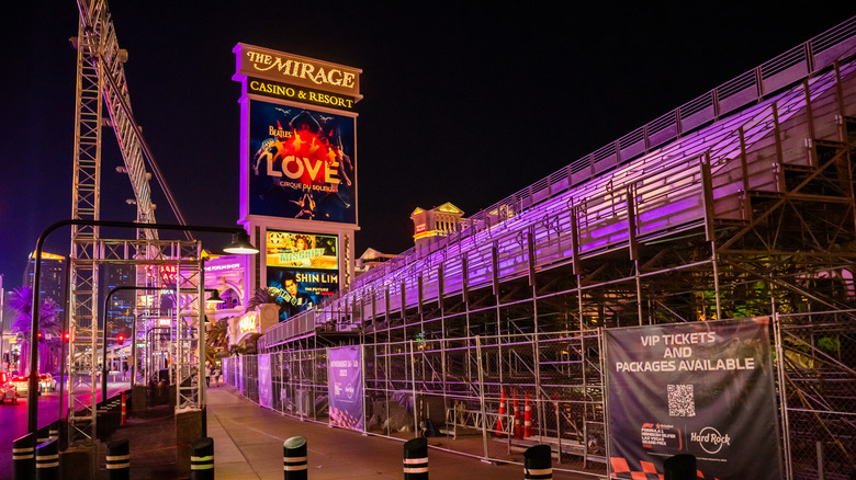 Empty stands at Vegas Grand Prix