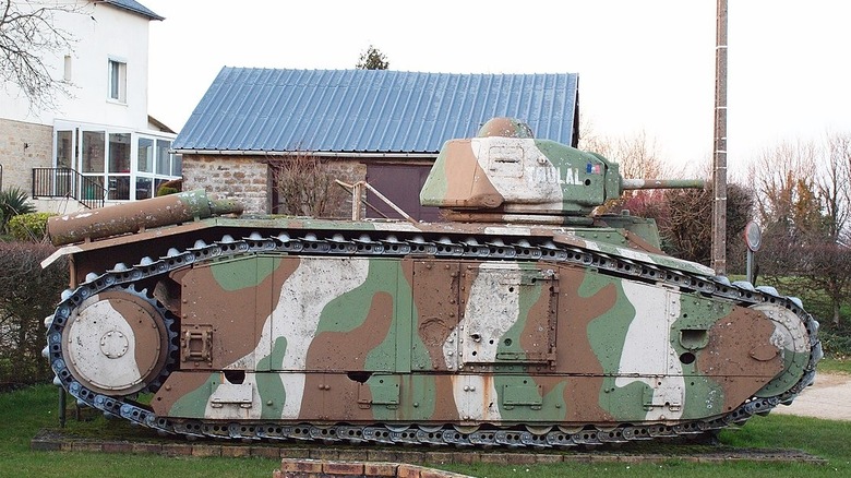 Char B1 bis at Stonne (Ardennes, France)