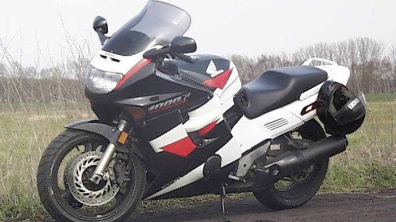 Honda CBR1000F parked