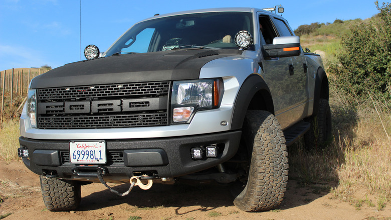 Ford F-150 truck on hill