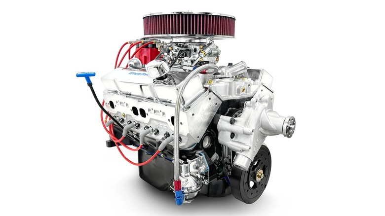 A complete 383 stroker crate engine from BluePrint Engines