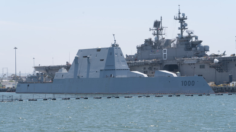 USS Zumwalt docked