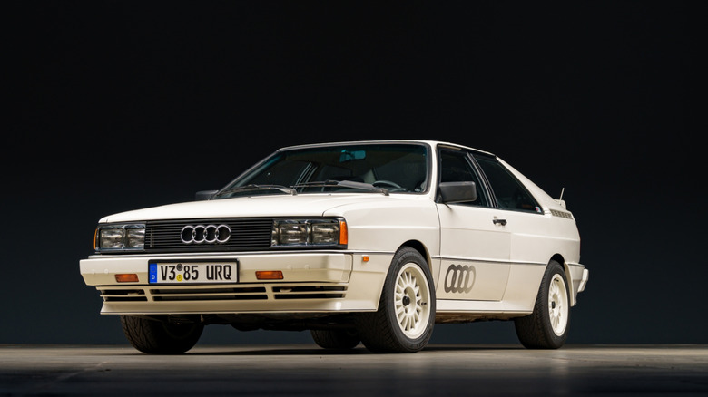 White 1984 Audi Quattro