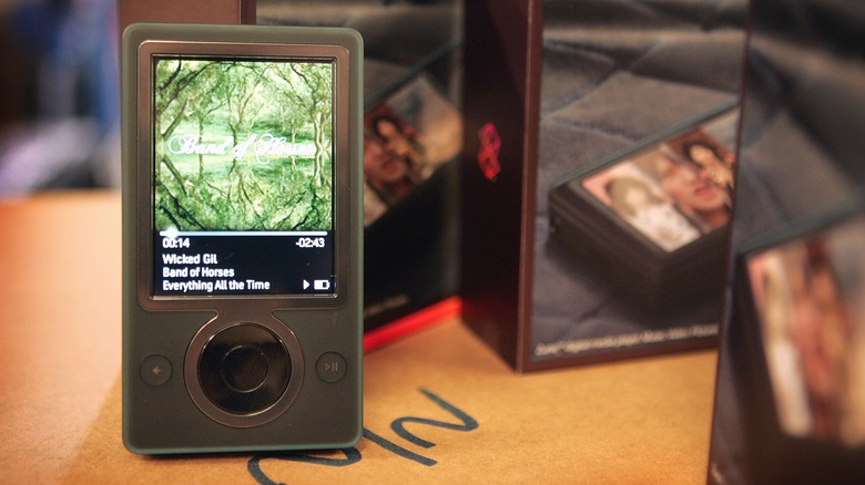 Zune player on display