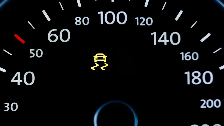 Stability control dashboard light