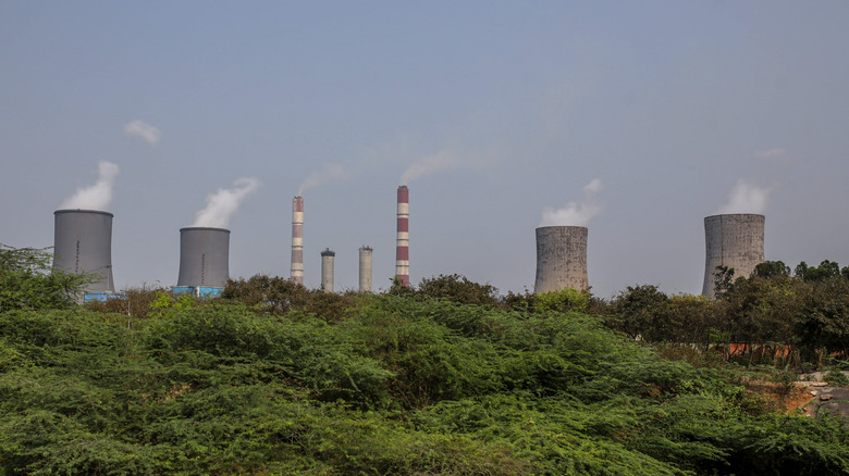 cooling towers of thermal power plants