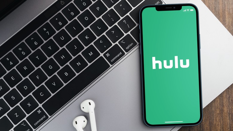 Hulu logo on iPhone