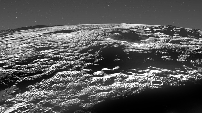 Pluto's icy volcanic region