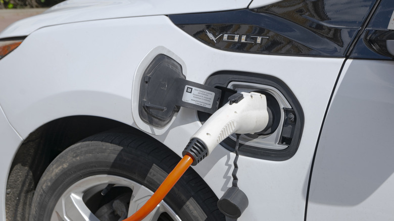 Chevrolet Volt plugged in charging