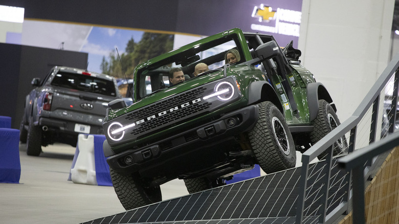 Ford Bronco display angled