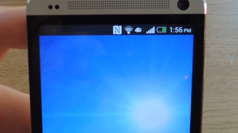 The NFC symbol in the status bar