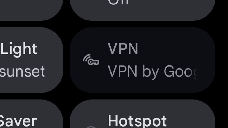 VPN key symbol on Android