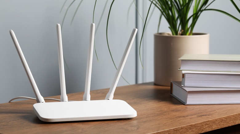 Wi-Fi router indoors