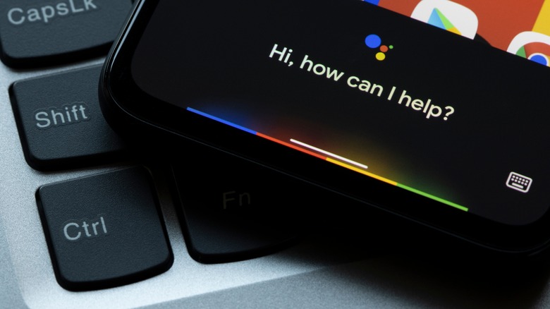 Google Assistant on a smartphone screen