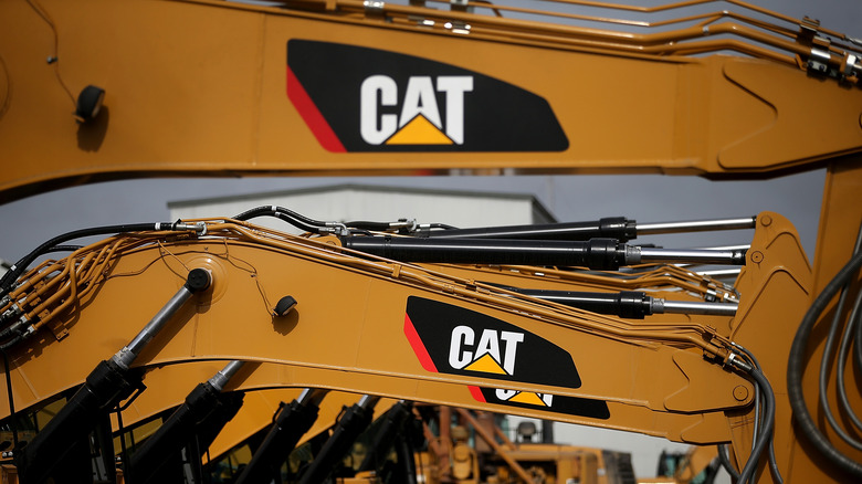 construction equipment displaying CAT logo