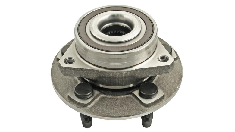 Wheel bearing and hub assembly for 2021 Chevy Camaro on white background