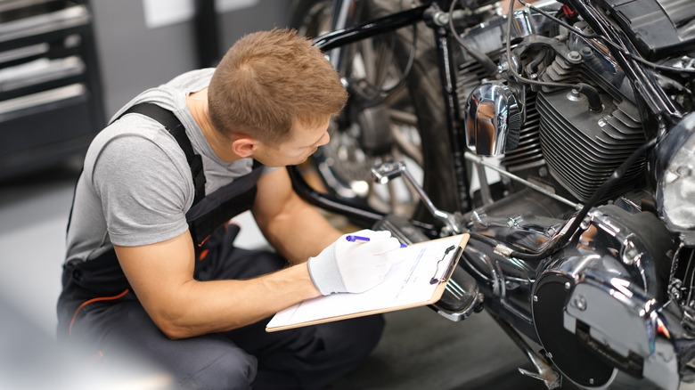 Motorcycle repair shop