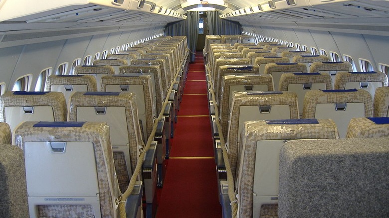 Interior of the Swissair Convair 990 Coronado